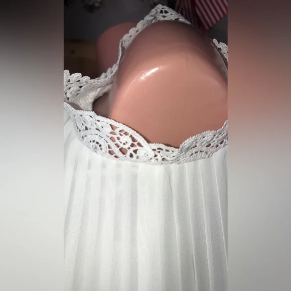 Speechless Women's Size 14 Top White Tunic Blouse Sleeveless NWOT - Picture 11 of 16